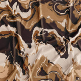 Dark Rusty Color Marble Printed Fabric Manufacture